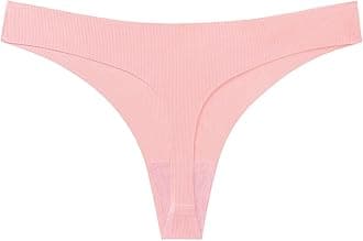 Women's Seamless Thongs Briefs No Show Low Waist Comfy Bikini Underwear Breathable Panties Underpant for Women