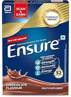 Ensure No 1 Nutritional Supplement Drink in the world|32 nutrients High Protein,Calcium,Vit D|Chocolate 375g