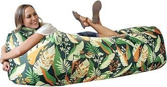 WEKAPO Inflatable Lounger Air Sofa Hammock-Portable,Water Proof& Anti-Air Leaking Design-Ideal Couch for Backyard Lakeside Beach Traveling Camping Picnics & Music Festivals Camping Compression Sacks