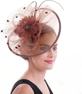 Lucky LeafWomen Girl Fascinators Hair Clip Hairpin Hat Feather Cocktail Tea Party Hat