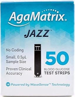 WaveSense JAZZ Test Strips - 50 Pack by AgaMatrix