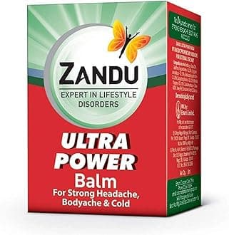 Zandu Ultra Red Balm | Ayurvedic Herbal Balm with Cooling Effect | Made with Menthol, Camphor & Eucalyptus Oil | Relieves Cold, Muscle Soreness & Body Aches | 0.27 Oz (Pack of 20)