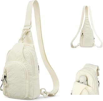 Hanke Crossbody Sling Bag for Women Men, Small & Large Casual Cross Body Sling Bags, Chest Bag for Outdoor Hiking Travel