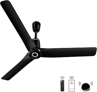– atomberg Aris Contour Smart 1200mm BLDC Ceiling Fan with IoT & Remote,5 star,Best-in-class Air Delivery,Silent Operation, Award Winning Sleek Design (Midnight Black)