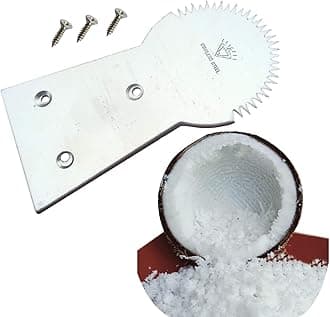 Plai Na Thai Coconut Hand Grater Scraper Shredder Machine Meat Removal Tool Stainless Steel with Screw