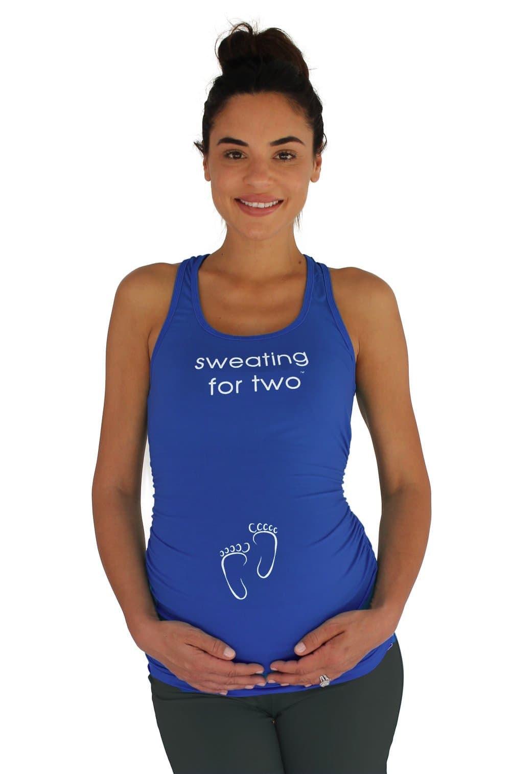 Sweating For Two Maternity Workout Racerback Tank Top