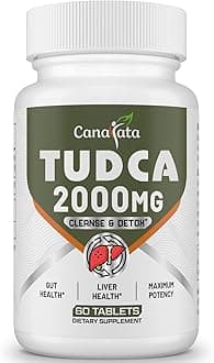 TUDCA Liver Supplements 2000mg - Strong Bile Salts Support Liver Detox & Cleanse - Liver and Gallbladder Health Formula-Easy to Swallow Tablets-30 Days Supply