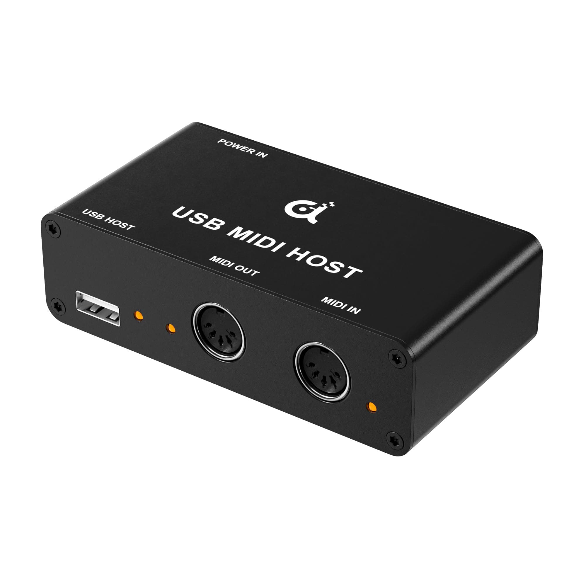 DigitalLife BridgeCore Series | Stand-Alone USB MIDI Host Bridge Box 1-In/1-Out, 5-Pin DIN, LED, Metal – for Beginners, Studio Musicians & Live Performers – Works Without a Computer 【Black, 1 pc/pack】