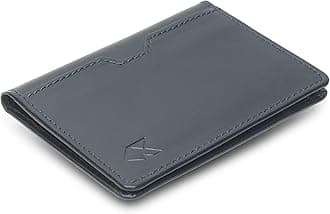 FOXHACKLE Leather Credit Card Holder Wallet for Men and Women, Thin Bifold RFID Blocking Wallet, Slim Front Pocket Minimalist Wallet, Small Card Case
