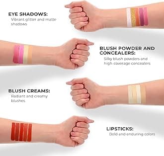 Toysical Makeup Kits for Teens - 2-Tier Love Make Up Gift Set and Eyeshadow Palette for Teen Girls and Juniors -Variety Shade Array - Full Starter Kit for Beginners or Pros by