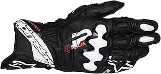 Alpinestars GP Plus R V3 Gloves Racing Gloves Leather Gloves Black White M