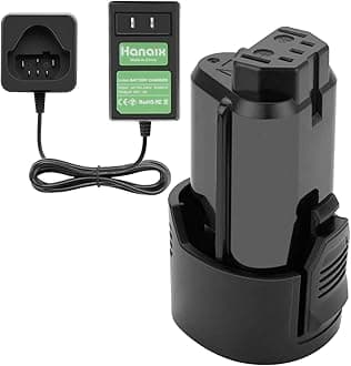 3.0Ah 12V Battery Charger for Ridgid 12V Battery R82007 R82008 R82009 R82048 R82049 R86048 AC82008 AC82048 AC82049 AC82059 130188001 130219001 130446011 (Battery and Charger Included)