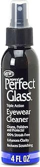 HOPE'S Perfect Glass Eyewear Cleaner - Eye Glass Cleaner for Glasses and Sunglasses - Anti Scratch and Anti Glare Lens Cleaner Spray, 4 Fl Oz, Pack of 1