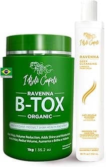 I Belli Capelli Kit Ravenna B-tox Organic 1kg/35.02 oz + Anti-residue Shampoo Deep Cleansing 300ml/10.1 fl.oz