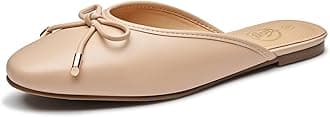Mules for Women 2025, Womens Mules Slip on Comfortable Bow Pointed Toe Womens Loafers, Backless Flats Mules Shoes for Women with Knot