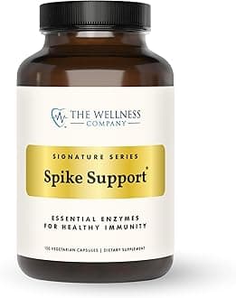 The Wellness Company Spike Support - Detox, Immune Health, Blood Flow, Anti-Clotting - Nattokinase, Dandelion Root, & Black Sativa | 120ct (2 Month Supply)