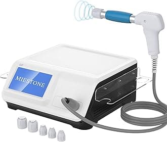 Extracorporeal Shock Wave ESWT Machine, Shockwave Therapy Machine for Muscle, Joint, Shoulders, Waist Pain Relief, Home Use, Gym, Rehabilitation Center, No Side Effects (Black)