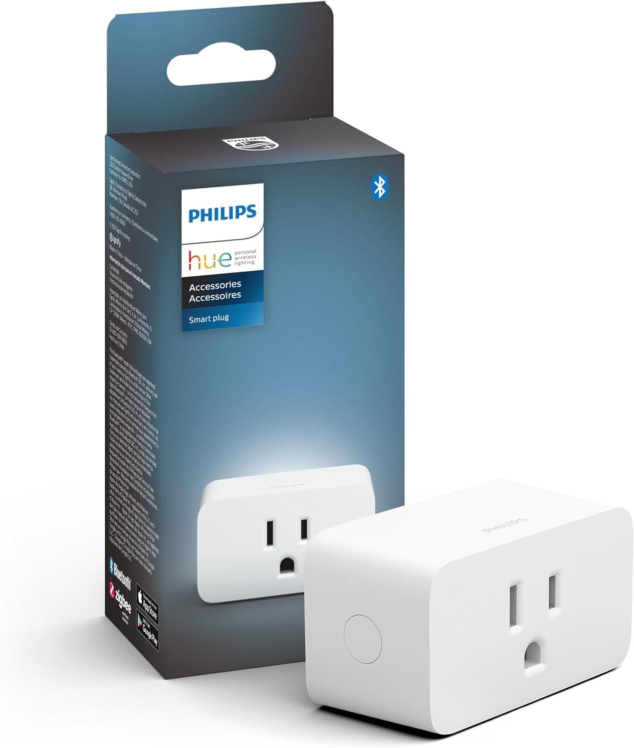 Smart Plug, White - 1 Pack - Turns Any Light Into a Smart Light - Control with Hue App - Compatible with Alexa, Google Assistant, and Apple HomeKit