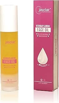 Jasclair Dermaplaning Oil for Women (1.7 Fl Oz) | Pre & Post Shave Oil for Smooth Glide & Skin Protection | Use with Dermaplane Razor for Peach Fuzz | Unscented & Natural