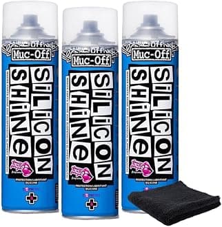 Silicon Shine 500ml, 3-Pack | Quick-Dry & Dirt-Repellent | Enhances Metal, Plastic & Rubber | Suitable for Bicycles, Motorcycles, ATVs & UTVs