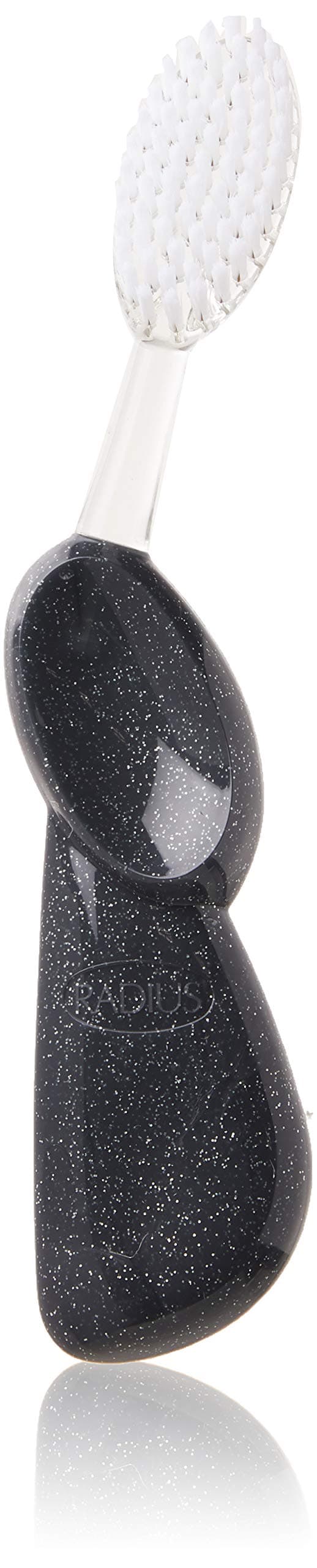 Big Brush with Replaceable Head, Right Hand, Soft (Black Sparkle), 0.06 kg