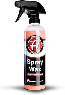 Adam's Spray Wax - Carnauba Infused Quick Detailer Spray Polish with The Most Advanced Formula on The Market for Ultimate Protection, High Gloss & A Streak Free Finish (16 oz)