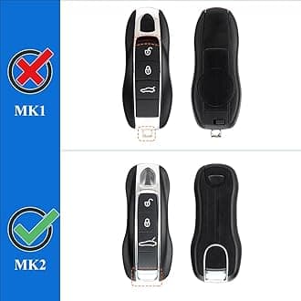 AeroBon 3-Piece Painted Key Fob Cover Compatible with Porsche Key Cover Key Shell (MK2)