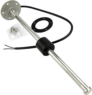 RV Marine Fuel Sending Unit, Water Level Gauge, Fuel Level Gauge, 0-190ohm Fuel Water Level Sensor Fuel Level Tank Sending Unit for Boat Truck Car RV (750mm, 5 Holes Sensor)