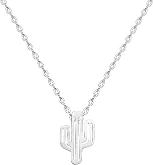 Silver Cactus Necklace