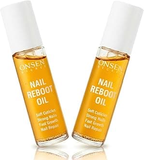 Organic Cuticle Oil for Nails - USA Made - Japanese Treatment for Damaged Nails - Natural Nail Cuticle Repair - Visible Results for Perfect Results - Nail Strengthener and Growth Reboot Oil 2 x 10 ml
