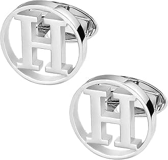 Cufflinks for Men Classic Tuxedo Shirt Wedding Cuff Links Personalized Initials A-Z Gift