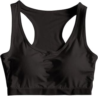 Women Wide Strap Bras Ladies Sports Bra Padded Racerback Tank Top Workout Yoga Bras Comfort Sports Bras Activewear