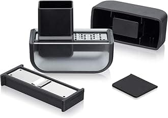 Garlic Mincer and Slicer Set (Black)