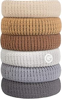 GIMME No Break Thick Hair Ties, 6 Pieces (Choco)