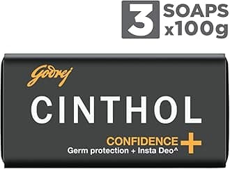 Health+ Bath Soap - 100g (Pack of 3) | 99.9% Germ Protection & Insta Deo Fragrance