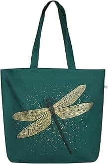 Large Canvas Tote Bag for Women, Tote Handbags for Women with Zipper & Inner Pocket for College, Shopping, Office