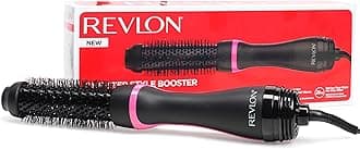 Revlon Hair Tools One-Step Style Booster - Round Brush Dryer & Styler, Round Brush- 38 mm (Thermal Bristles, Ceramic-Coated Barrel, Ionic + Ceramic Technology) RVDR5292UKE, Black