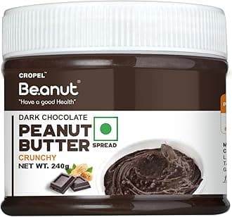 Beanut Dark Chocolate Crunchy Peanut Butter 240 gm.