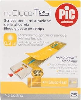 Pic GlucoTest Strisce Per La Misurazione Della Glicemia 25 Pezzi