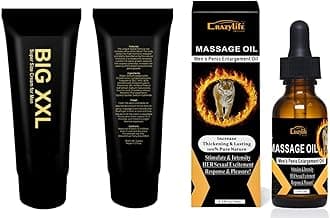 Crazylife Massage Gel Gold for Men, Male Enlarger Gel Natural Growth Oil Fast Big Thick Long by CrazyLife for Men Increase Gel Oil (Pack of 2) (Crazylife Gel & Tigger Oil)