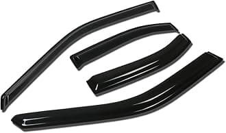 Auto Dynasty Rain Guards Tape-On Compatible with 2000-2006 Sentra B15 4DR 4Pcs Window Vent Visor Deflector