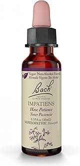 Bach Original Flower Remedies, Impatiens for Patience (Non-Alcohol Formula), Natural Homeopathic Flower Essence, Vegan, 10mL Dropper