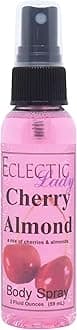 Eclectic Lady Cherry Almond Body Spray, 4 ounces, Body Mist for Women with Clean, Light & Gentle Fragrance, Cologne with Soft, Subtle Aroma For Daily Use