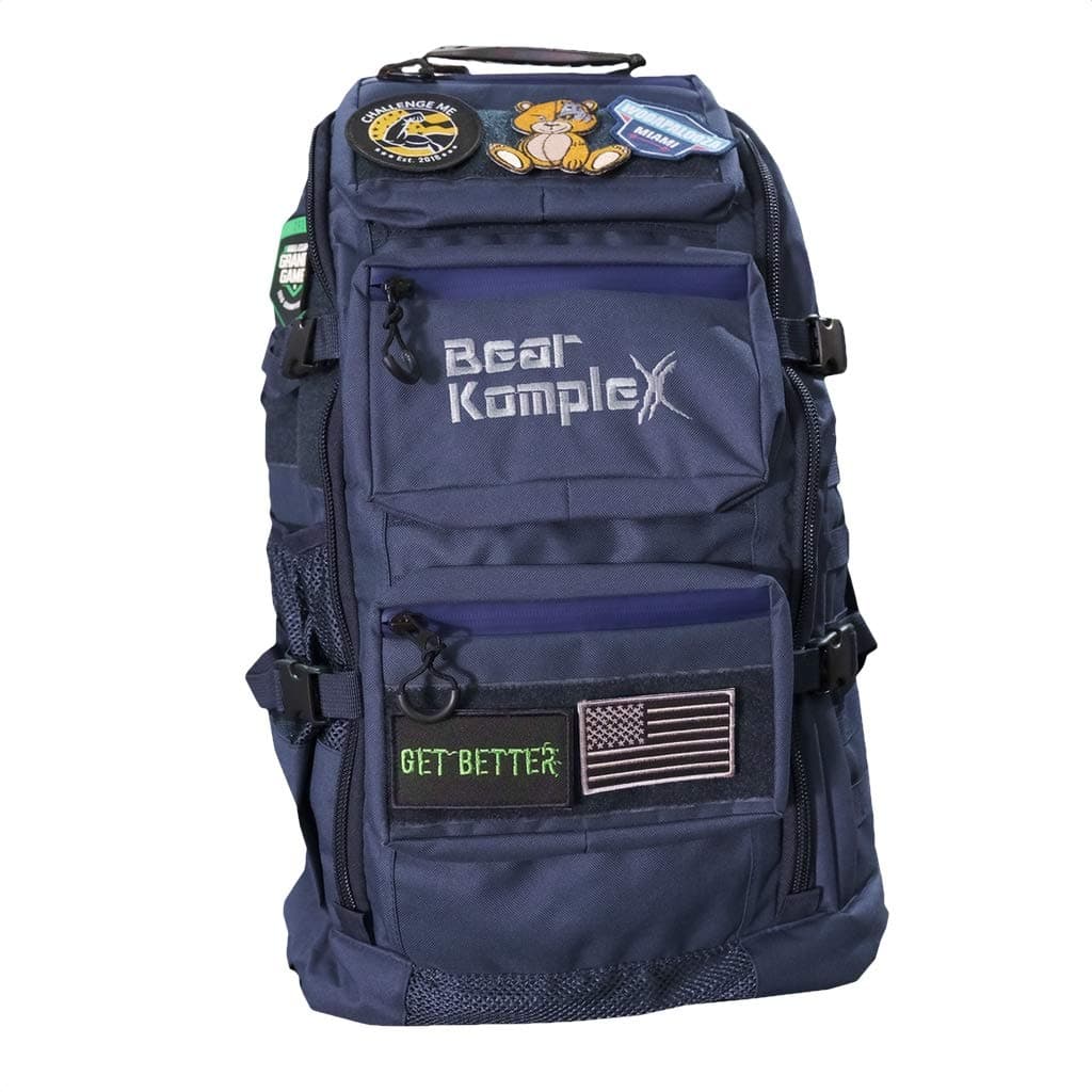 Military Grade Tactical Backpack - Military Backpack Storage Organization Multiple Compartments, Compression Straps, MOLLE Webbing 1000 Denier Nylon, Water Repellent Coating - 50L, Navy