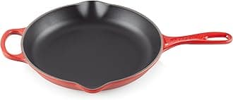 Le Creuset Signature Iron Handle Skillet, 10-1/4-Inch, Cerise (Cherry Red)