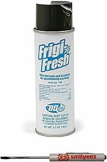 Listing for BG Frigi-Fresh Automotive Air Conditioning Cleaner and Freshener Spray (5.5 oz.) PN 708 (1 Can) - Eliminate Odors - with Pocket Screwdriver