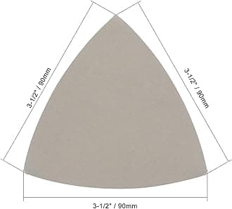 TA-VIGOR 10PCS 5000 Grit Triangle Sanding Pad, Silicone Carbide Hook and Loop Sanding Pads fit 3-1/2" Oscillating Multi-Tool, Electrostatic Sand Planting Triangle Sandpaper for Wet and Dry Use
