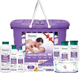Himalaya Baby Basket Gift Pack (Violet), Pack of 9