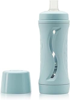 Subo Baby Food Bottle | No Mess Squeeze-Free Toddler Feeder | Feeding Bottle to Replace Resuable Pouches | (Duck Egg Blue)