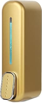Multipurpose Soap Dispenser Wall Mounted ABS Shampoo Lotion Sanitizer Dispenser for Bathroom (350 Ml, Smart Gold)(Plastic)